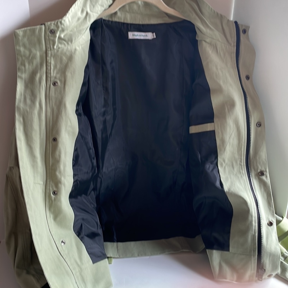 NWOT High School canvas mock neck multi pocket fully lined utility jacket - Picture 9 of 11